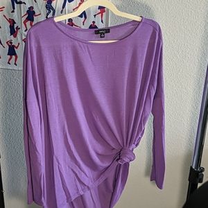 Purple Light Flowy Top
